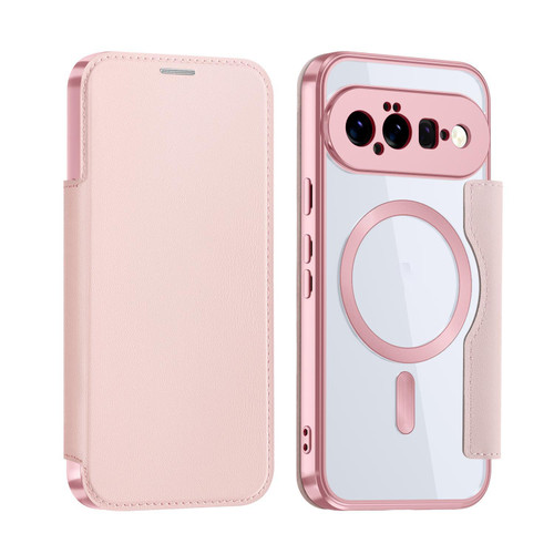 Google Pixel 11 Shield MagSafe RFID Anti-theft Leather Phone Case - Pink