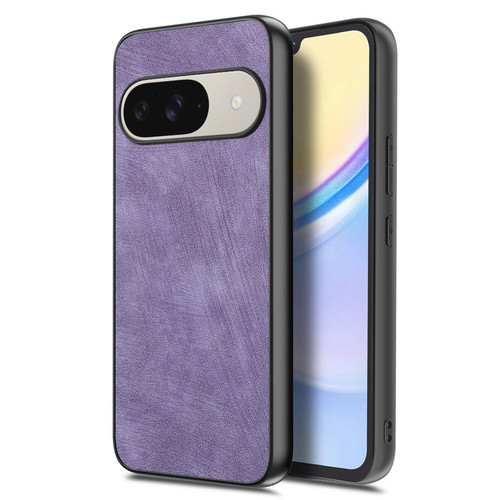 Google Pixel 11 Vintage Leather PC Back Cover Phone Case - Purple