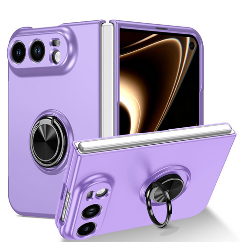 iPhone Duo Armor Ring Holder Phone Case - Purple