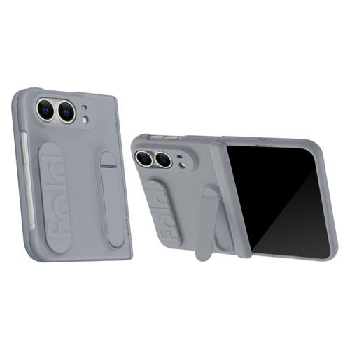 iPhone Duo Bazher Shell Film Integrated Holder Shockproof Phone Case - Space Gray