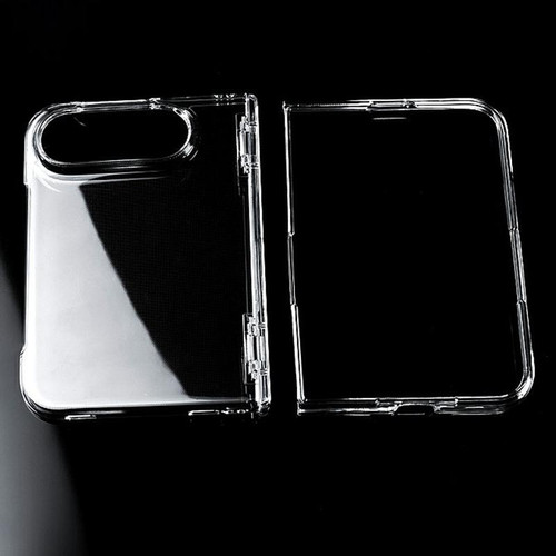 iPhone Duo Clear Central Axis PC Phone Case - Transparent