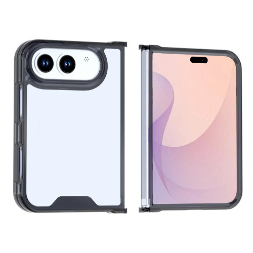 iPhone Duo Crystal Acrylic Flat Phone Case - Black