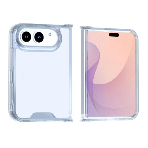 iPhone Duo Crystal Acrylic Flat Phone Case - Transparent