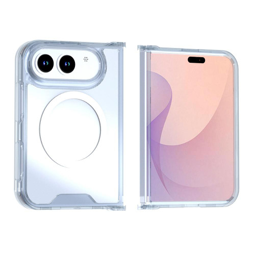 iPhone Duo Crystal Acrylic Magnetic Phone Case - Transparent