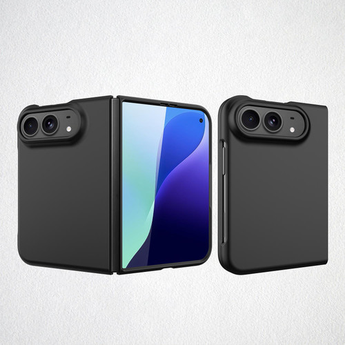 iPhone Duo Integrated Skin-Friendly Spray-Coated Finish Phone Case - Black