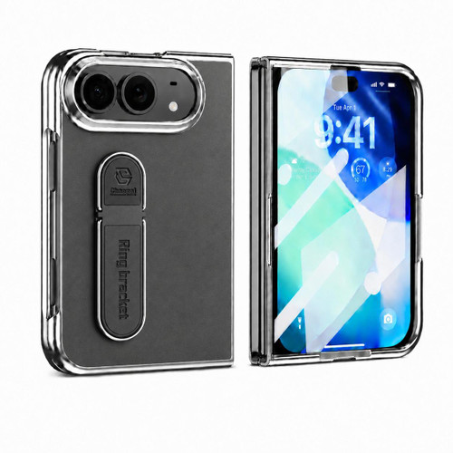iPhone Duo Invisible Stand Design Integrated Film Phone Case - Gray