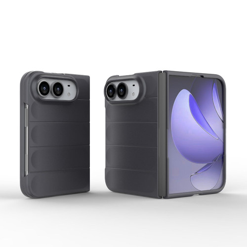iPhone Duo Magic Shield Fold PC Shockproof Phone Case - Dark Grey