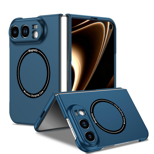 iPhone Duo Magsafe Magnetic Folding PC Phone Case - Blue