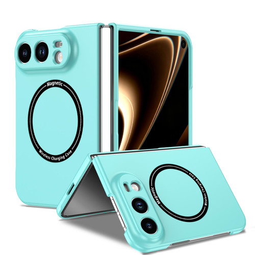 iPhone Duo Magsafe Magnetic Folding PC Phone Case - Light Blue