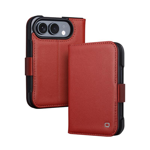 iPhone Duo QIALINO Classics 3rd Genuine Leather Phone Case - Red