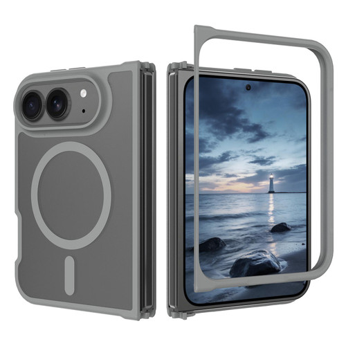 iPhone Duo Skin Feel TPU Hybrid PC MagSafe Phone Case - Dark Grey