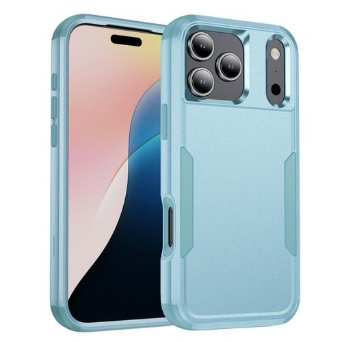 iPhone 18 Pro Max / 17 Pro Max Commuter Shockproof TPU + PC Phone Case - Grey Green