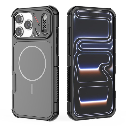 iPhone 18 Pro Max / 17 Pro Max Heat Dissipation Air Shockproof TPU + PC Magsafe Phone Case - Black