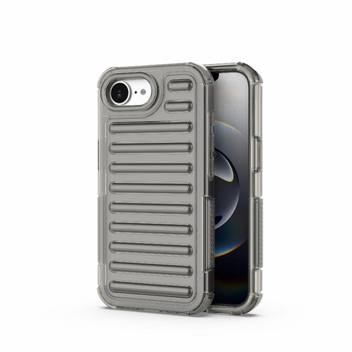 iPhone 18 Pro Max / 17 Pro Max High Transparency TPU Hybrid PC Airbag Phone Case - Transparent Black