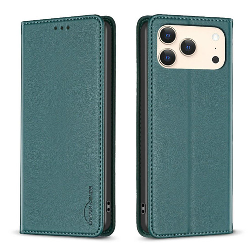 iPhone 18 Pro Max / 17 Pro Max Magnetic Leather Phone Case - Green