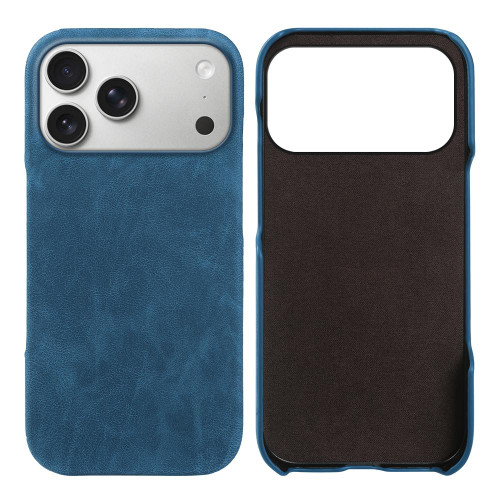 iPhone 18 Pro Max / 17 Pro Max Retro-skin Magnetic Vegan Leather Back Phone Case - Deep Blue