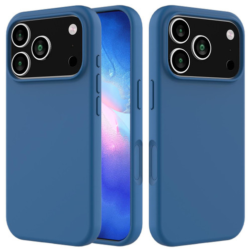 iPhone 18 Pro Max / 17 Pro Max Solid Color Silicone Phone Case - Cobalt Blue
