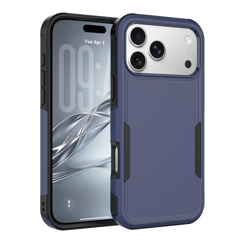 iPhone 18 Pro Max 2 in 1 PC + TPU Phone Case - Dark Blue