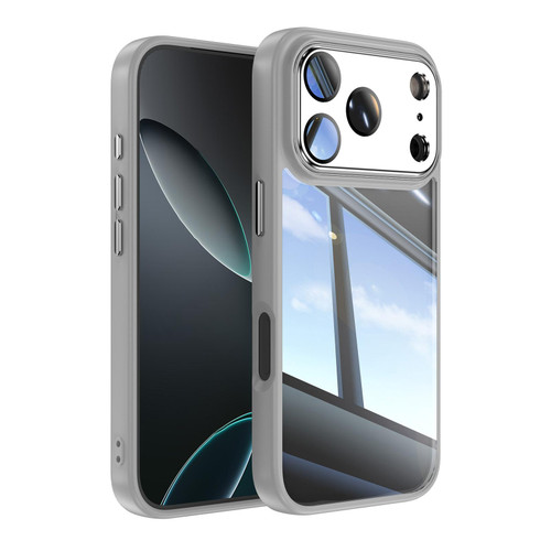iPhone 18 Pro Max Acrylic Hybrid TPU Armor Shockproof Phone Case - Grey