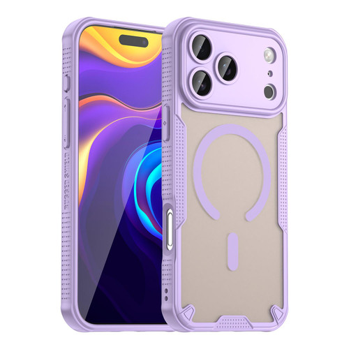 iPhone 18 Pro Max Armor Glaze MagSafe Magnetic Phone Case - Purple