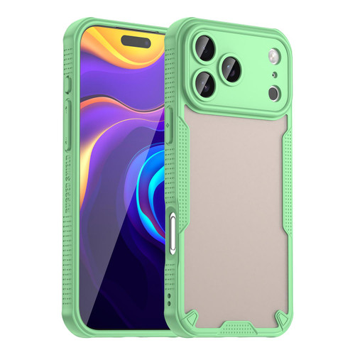 iPhone 18 Pro Max Armor Glaze PC Hybrid TPU Phone Case - Green