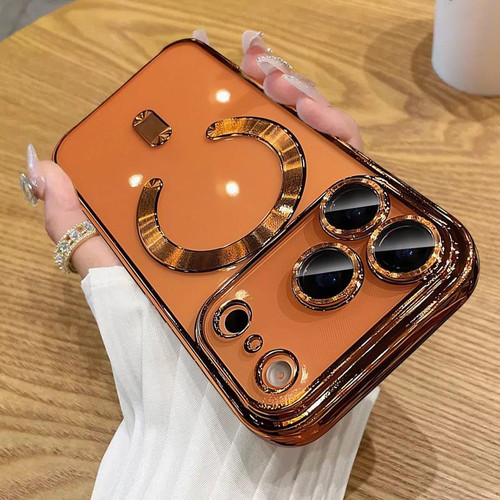 iPhone 18 Pro Max Electroplating MagSafe Phone Case - Orange