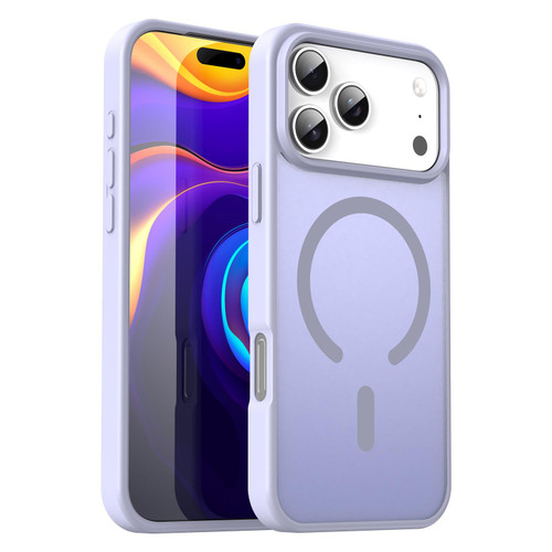 iPhone 18 Pro Max Fanying Series PC Hybrid TPU Translucent Frosted MagSafe Phone Case - Lavender