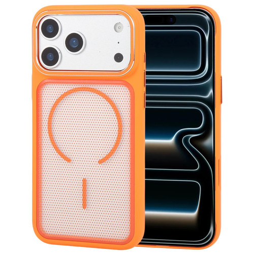 iPhone 18 Pro Max GEBEI Skin Feel Starry Dot Magnetic Phone Case - Orange