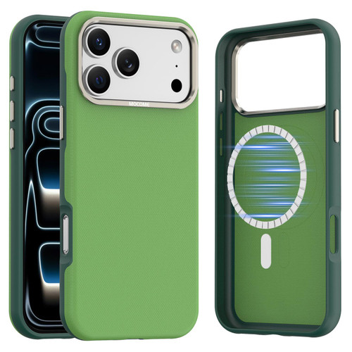 iPhone 18 Pro Max Mocome Plain Magnetic Shockproof Phone Case - Green