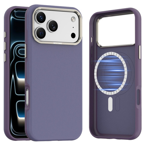 iPhone 18 Pro Max Mocome Plain Magnetic Shockproof Phone Case - Purple