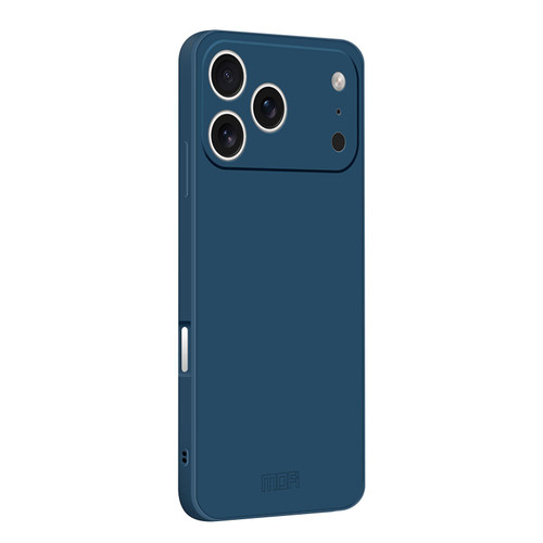 iPhone 18 Pro Max MOFI Caring Soft Shell Liquid Silicone Skin Feel Phone Case - Blue