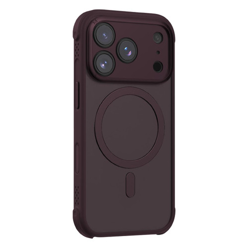 iPhone 18 Pro Max MOMAX SOMA Air Series AirBag Skin-Friendly Magnetic Phone Case - Cherry Red