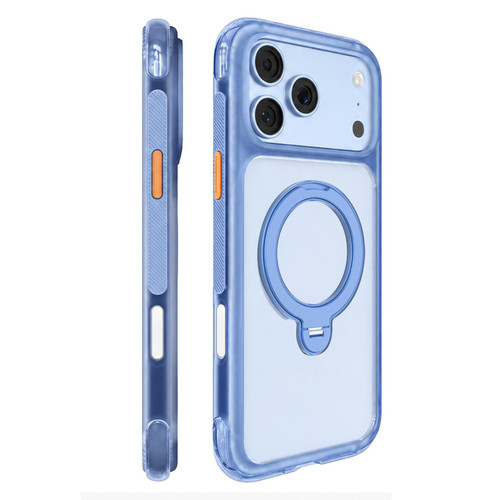 iPhone 18 Pro Max Mutural ArtShield Series Magnetic Holder Phone Case - Blue