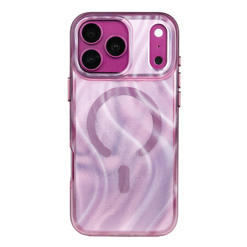 iPhone 18 Pro Max Mutural Glow Desert Series Magnetic PC TPU Hybrid Phone Case - Flow Purple