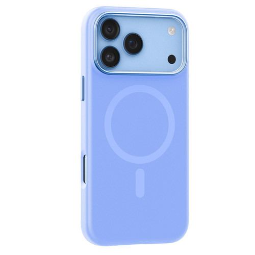iPhone 18 Pro Max Mutural Karen Series Liquid Silicone MagSafe Phone Case - Light Blue