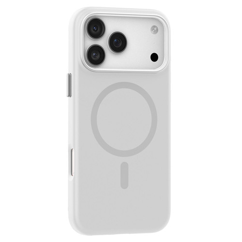 iPhone 18 Pro Max Mutural Karen Series Liquid Silicone MagSafe Phone Case - White