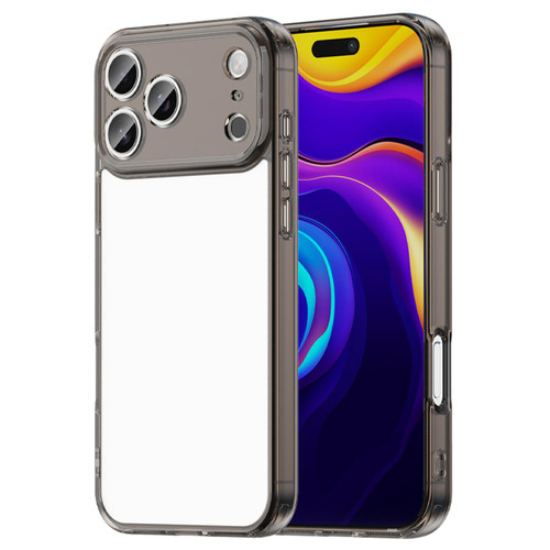 iPhone 18 Pro Max PC Hybrid TPU Airbag Shockproof Phone Case - Transparent Black