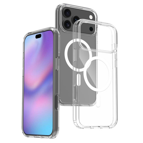 iPhone 18 Pro Max Scratchproof PC Hybrid TPU Magsafe Phone Case - Transparent