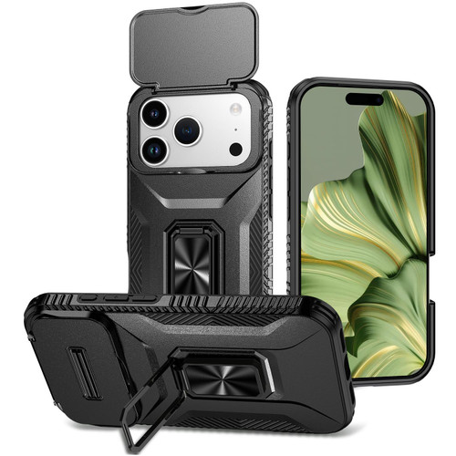 iPhone 18 Pro Max Sliding Camshield Holder Phone Case - Black