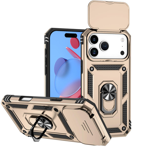 iPhone 18 Pro Max Sliding Camshield Holder Phone Case - Gold