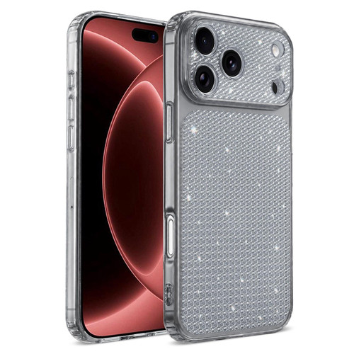iPhone 18 Pro Max Sparkling Diamond Glitter Airbag Phone Case - Black