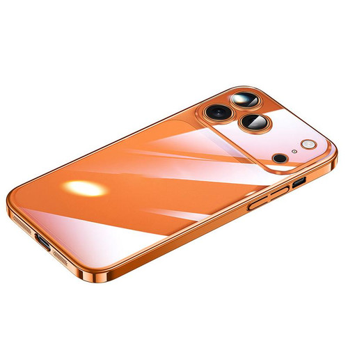 iPhone 18 Pro Max SULADA JINGJIA Series Lens Protector Hard PC Phone Case - Orange