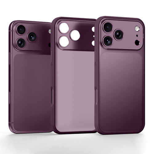 iPhone 18 Pro Max SULADA Transforms Into 17 Pro Semi-Transparent Matte Shockproof Phone Case - Purple