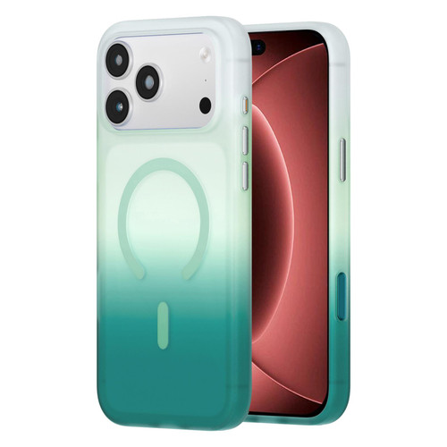 iPhone 18 Pro Max Twilight Gradient Magnetic Phone Case - Sky Cyan