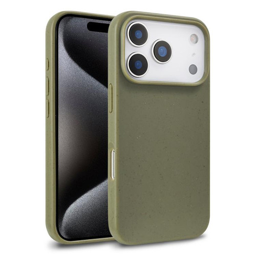 iPhone 18 Pro Max Wheat Straw TPU Phone Case - Army Green