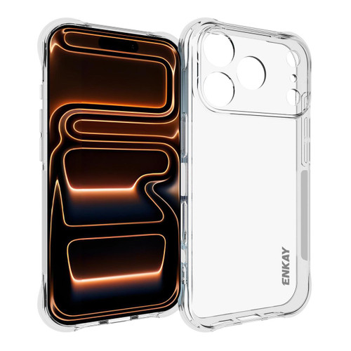 iPhone 18 Pro / 17 Pro ENKAY Hat-Prince Transparent TPU Shockproof Phone Case