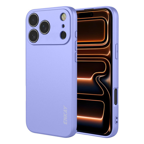 iPhone 18 Pro / 17 Pro ENKAY Liquid Silicone Soft Shockproof Phone Case - Purple