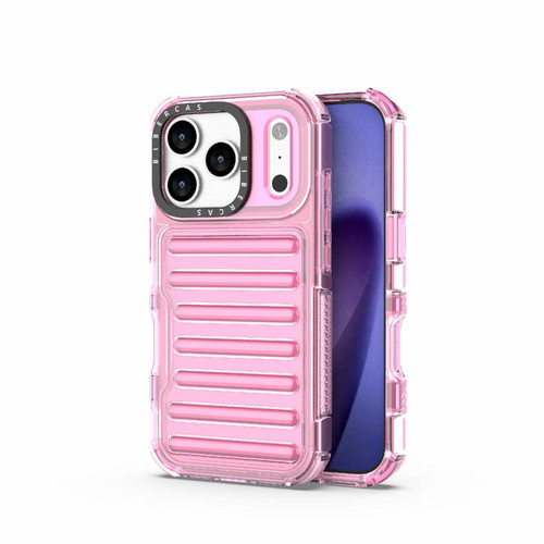 iPhone 18 Pro / 17 Pro High Transparency TPU Hybrid PC Airbag Phone Case - Pink