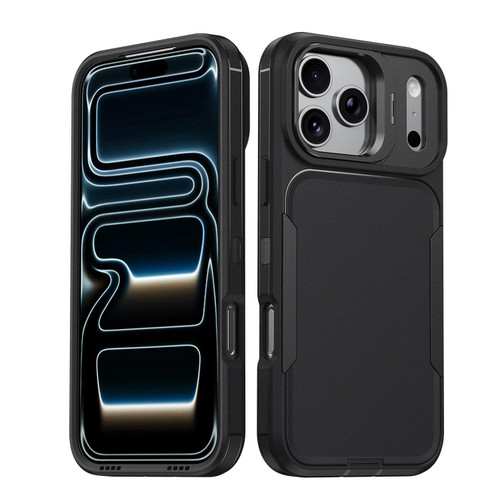 iPhone 18 Pro / 17 Pro Traveler Lens Frame Holder Phone Case - Black