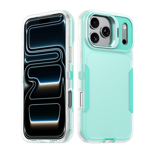iPhone 18 Pro / 17 Pro Traveler Lens Frame Holder Phone Case - Semi-transparent Green